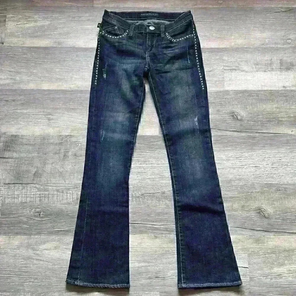 Rock & Republic Womens Jeans Kasandra Studded Boot Cut Jeans Women’s Size 2 EUC - Picture 2 of 16